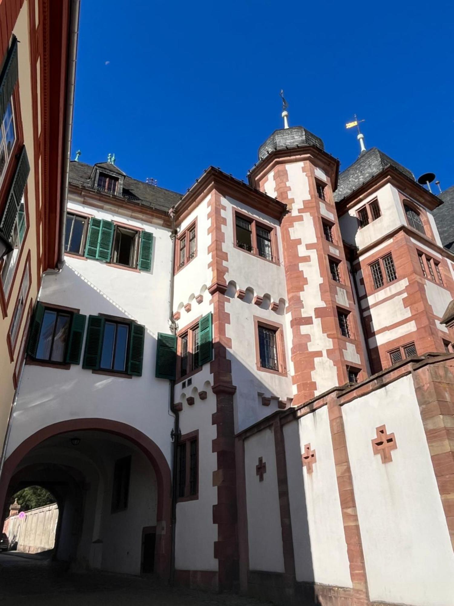 Ferienwohnung Burgenblilck Weinheim Esterno foto
